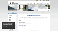 Desktop Screenshot of comune.valdisotto.so.it